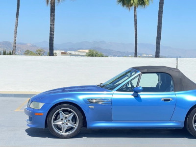 2002 BMW M Roadster in Estoril Blue Metallic over Black Nappa