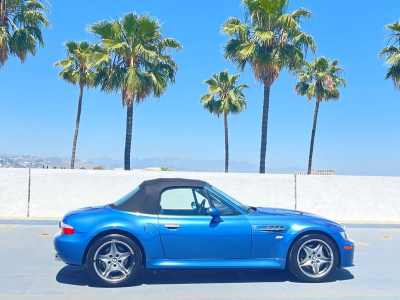 2002 BMW M Roadster in Estoril Blue Metallic over Black Nappa