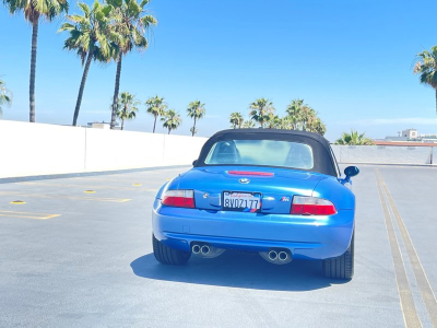 2002 BMW M Roadster in Estoril Blue Metallic over Black Nappa