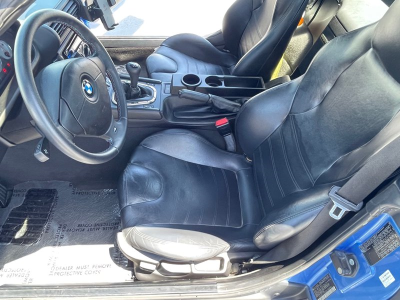 2002 BMW M Roadster in Estoril Blue Metallic over Black Nappa