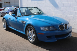 2002 BMW M Roadster in Laguna Seca Blue over Laguna Seca Blue & Black Nappa