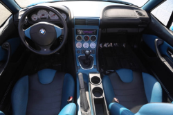 2002 BMW M Roadster in Laguna Seca Blue over Laguna Seca Blue & Black Nappa