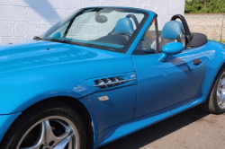 2002 BMW M Roadster in Laguna Seca Blue over Laguna Seca Blue & Black Nappa