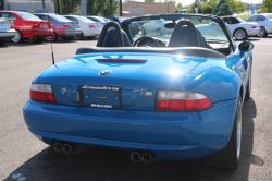2002 BMW M Roadster in Laguna Seca Blue over Laguna Seca Blue & Black Nappa