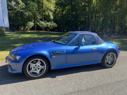 2002 BMW M Roadster in Estoril Blue Metallic over Dark Gray & Black Nappa