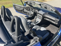 2002 BMW M Roadster in Estoril Blue Metallic over Dark Gray & Black Nappa