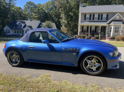 2002 BMW M Roadster in Estoril Blue Metallic over Dark Gray & Black Nappa