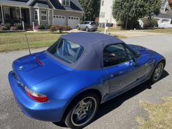 2002 BMW M Roadster in Estoril Blue Metallic over Dark Gray & Black Nappa