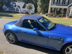 2002 BMW M Roadster in Estoril Blue Metallic over Dark Gray & Black Nappa