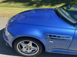 2002 BMW M Roadster in Estoril Blue Metallic over Dark Gray & Black Nappa