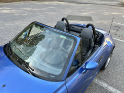 2002 BMW M Roadster in Estoril Blue Metallic over Dark Gray & Black Nappa