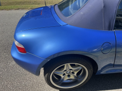 2002 BMW M Roadster in Estoril Blue Metallic over Dark Gray & Black Nappa