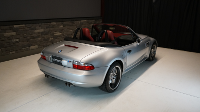 2002 BMW M Roadster in Titanium Silver Metallic over Imola Red & Black Nappa