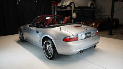 2002 BMW M Roadster in Titanium Silver Metallic over Imola Red & Black Nappa