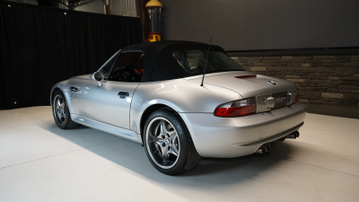 2002 BMW M Roadster in Titanium Silver Metallic over Imola Red & Black Nappa