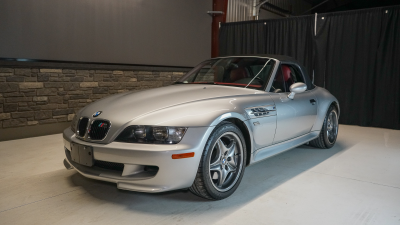 2002 BMW M Roadster in Titanium Silver Metallic over Imola Red & Black Nappa