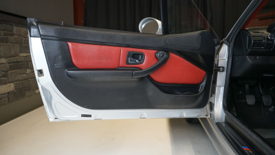 2002 BMW M Roadster in Titanium Silver Metallic over Imola Red & Black Nappa