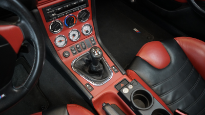 2002 BMW M Roadster in Titanium Silver Metallic over Imola Red & Black Nappa