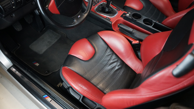 2002 BMW M Roadster in Titanium Silver Metallic over Imola Red & Black Nappa
