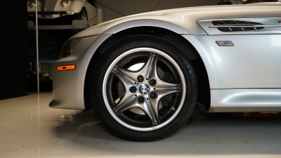 2002 BMW M Roadster in Titanium Silver Metallic over Imola Red & Black Nappa