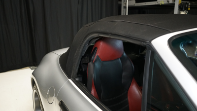 2002 BMW M Roadster in Titanium Silver Metallic over Imola Red & Black Nappa