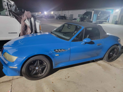 2002 BMW M Roadster in Laguna Seca Blue over Dark Gray & Black Nappa