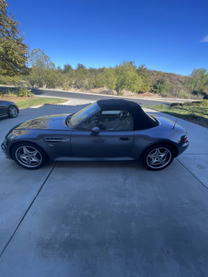 2002 BMW M Roadster in Steel Gray Metallic over Dark Gray & Black Nappa