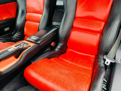 1990 Acura NSX in Berlina Black over Orange