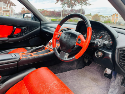 1990 Acura NSX in Berlina Black over Orange