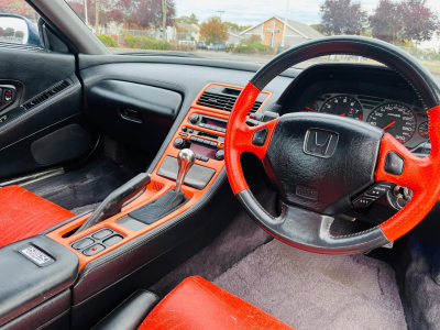 1990 Acura NSX in Berlina Black over Orange