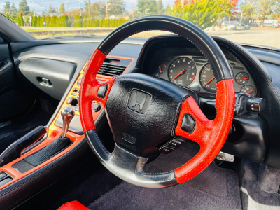 1990 Acura NSX in Berlina Black over Orange