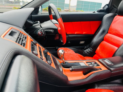 1990 Acura NSX in Berlina Black over Orange