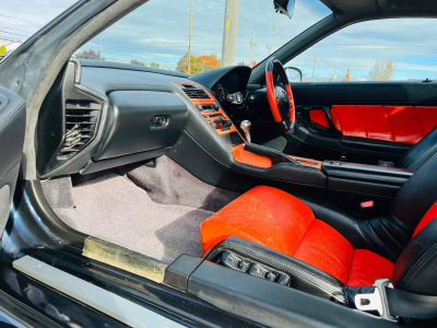 1990 Acura NSX in Berlina Black over Orange