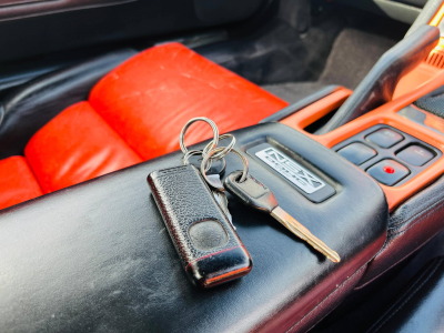 1990 Acura NSX in Berlina Black over Orange