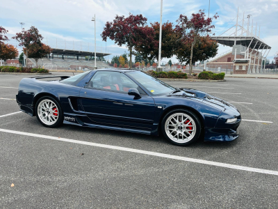 1990 Acura NSX in Berlina Black over Orange
