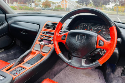 1990 Acura NSX in Berlina Black over Orange