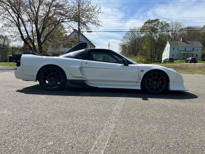 1991 Acura NSX in Grand Prix White over Red