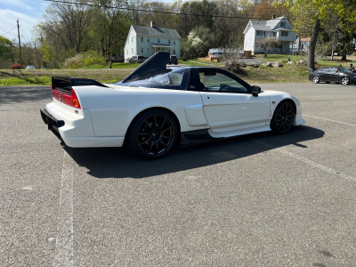 1991 Acura NSX in Grand Prix White over Red