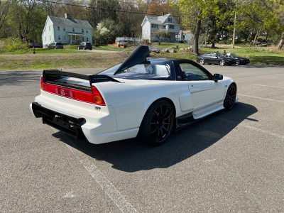 1991 Acura NSX in Grand Prix White over Red