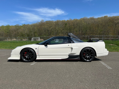 1991 Acura NSX in Grand Prix White over Red