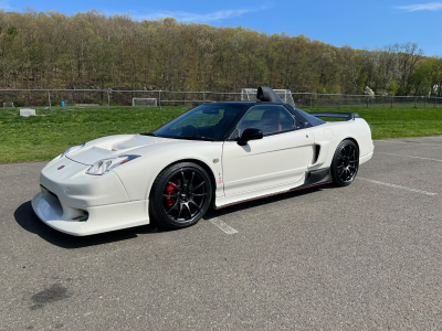 1991 Acura NSX in Grand Prix White over Red