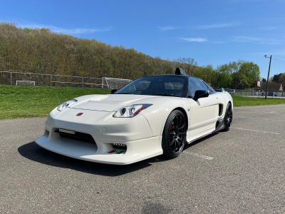 1991 Acura NSX in Grand Prix White over Red