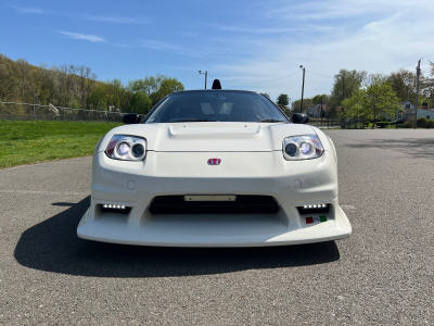 1991 Acura NSX in Grand Prix White over Red