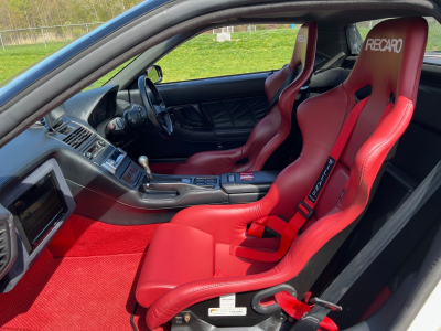 1991 Acura NSX in Grand Prix White over Red