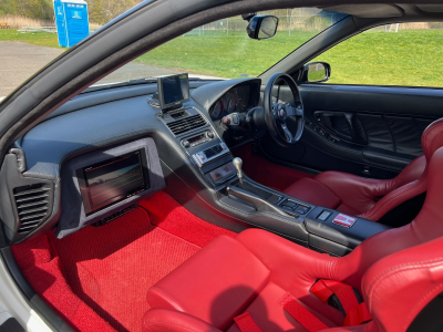 1991 Acura NSX in Grand Prix White over Red