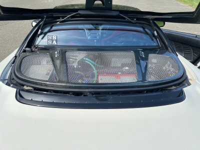 1991 Acura NSX in Grand Prix White over Red