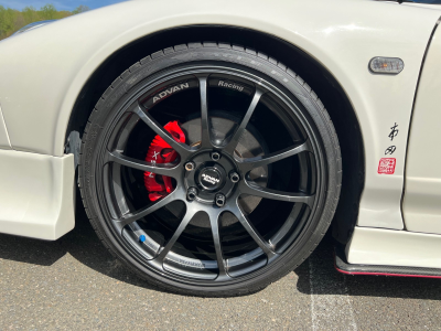 1991 Acura NSX in Grand Prix White over Red