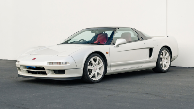 1993 Acura NSX in Grand Prix White over Red