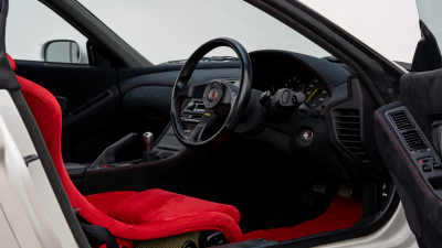 1993 Acura NSX in Grand Prix White over Red