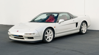 1993 Acura NSX in Grand Prix White over Red